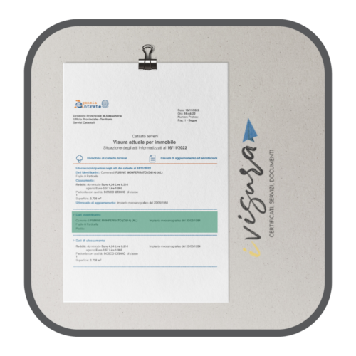 CORREZIONE VISURA CATASTALE